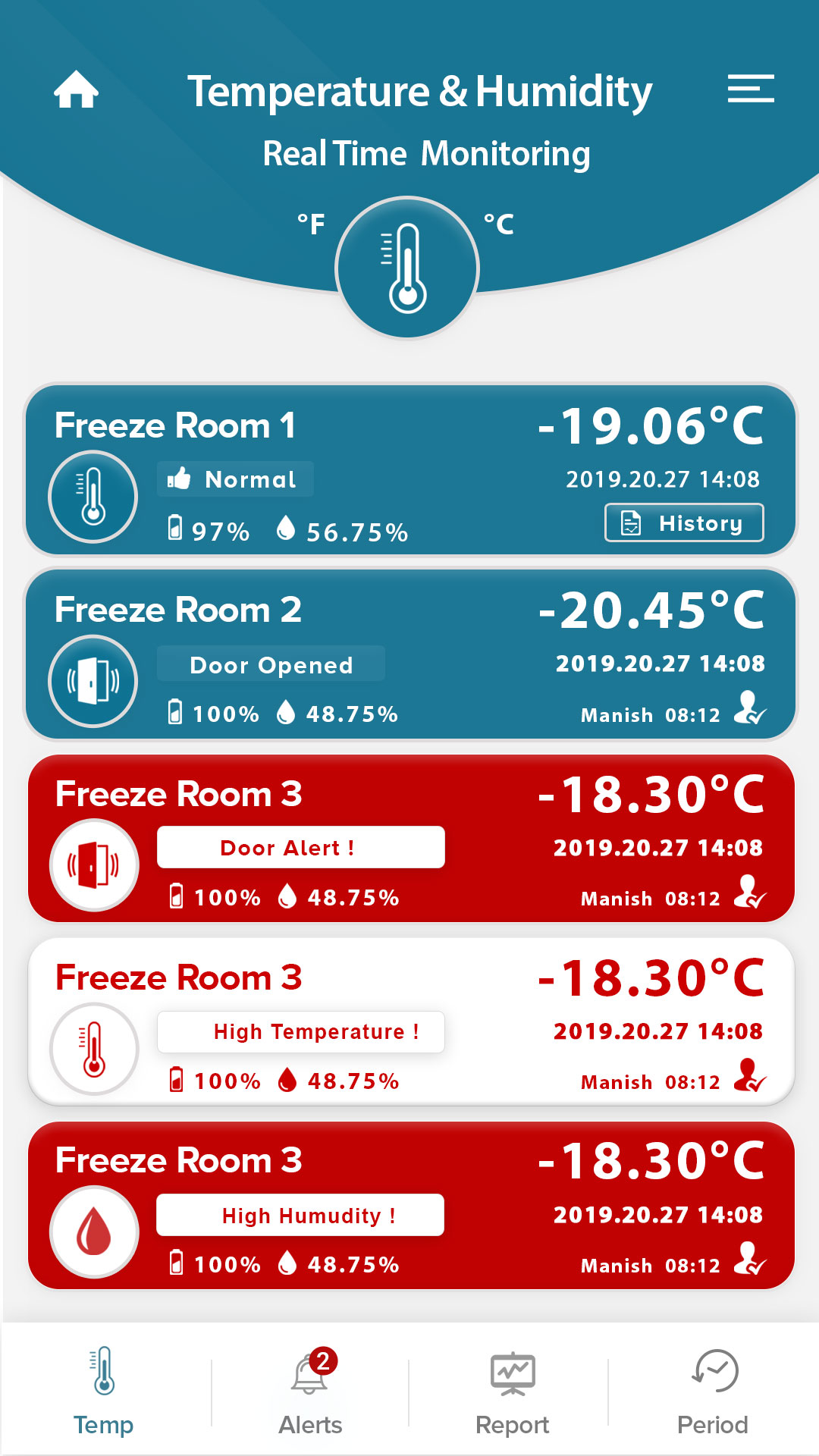 Live Temperature Tracking